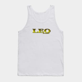 LEO. MY NAME IS LEO. SAMER BRASIL Tank Top